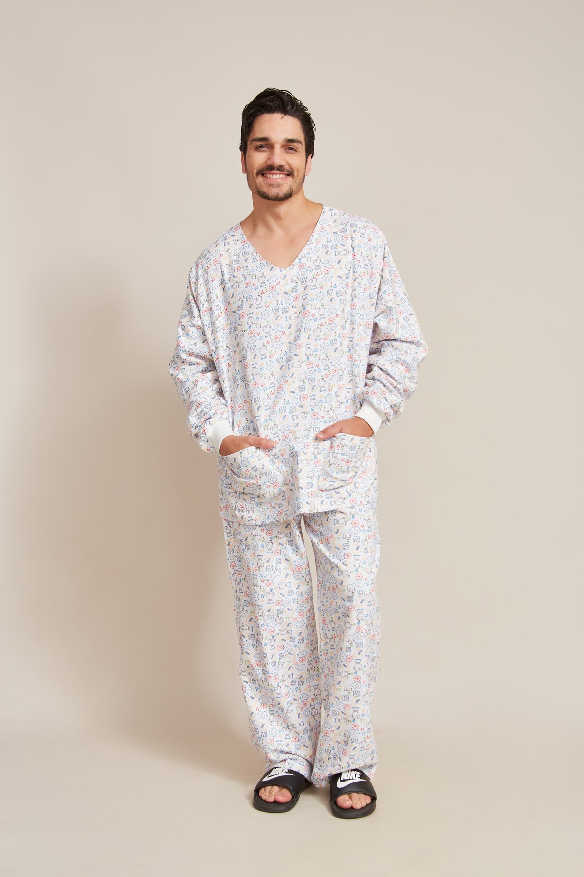 Pijama Unissex com Punho · REF 067