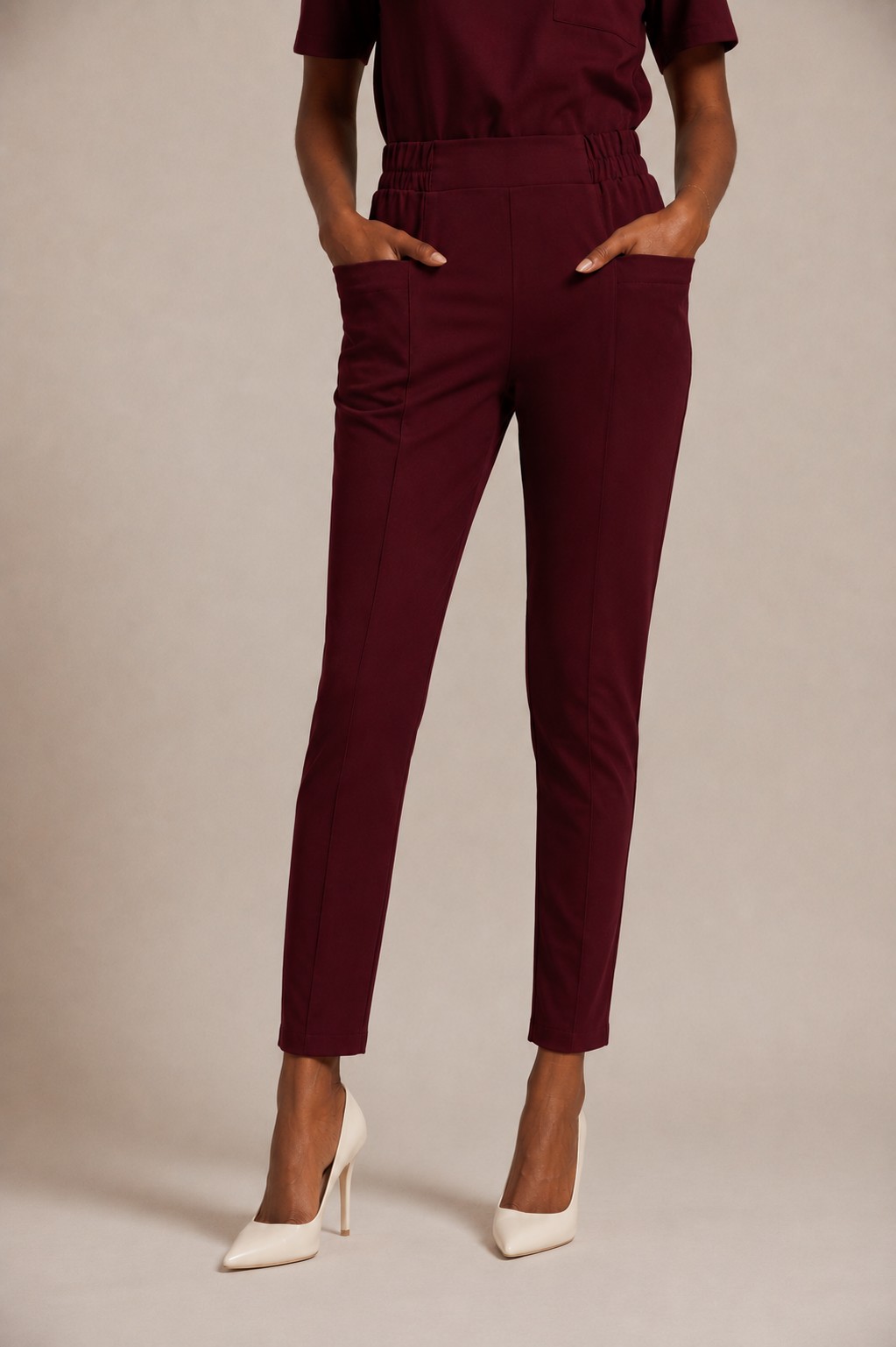Calça feminina de cós elástico · REF 0114