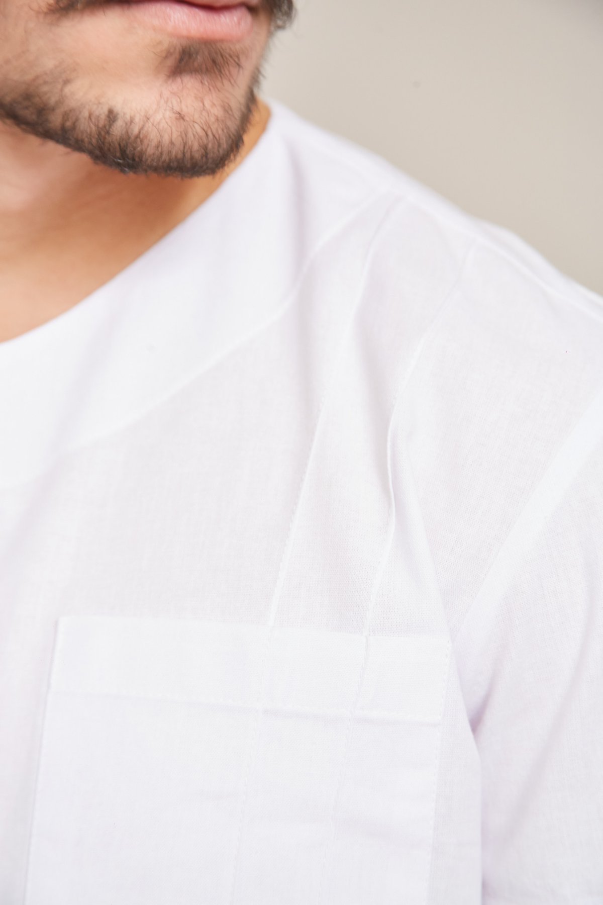 Camisa Scrub Gola Redonda com Friso Frontal — imagem 3