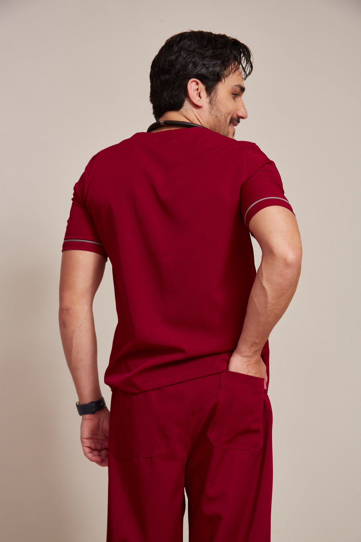 Blusa Scrub Masculina com Detalhes em Vivo — imagem 2