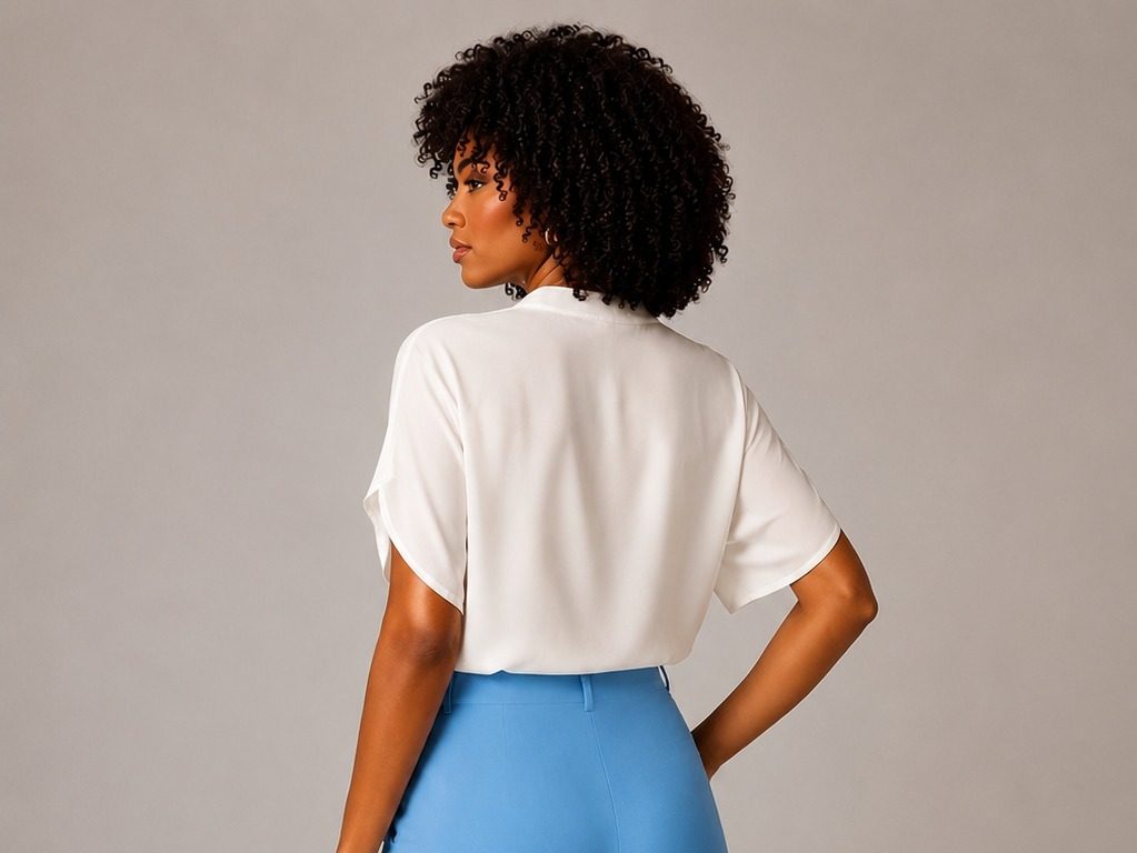 Conjunto Feminino Camisa Fluida + Calça Alfaiataria — imagem 2