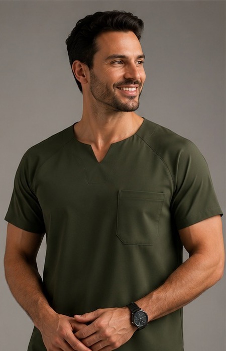 Conjunto Scrub Masculino Gola Entalhada — imagem 2