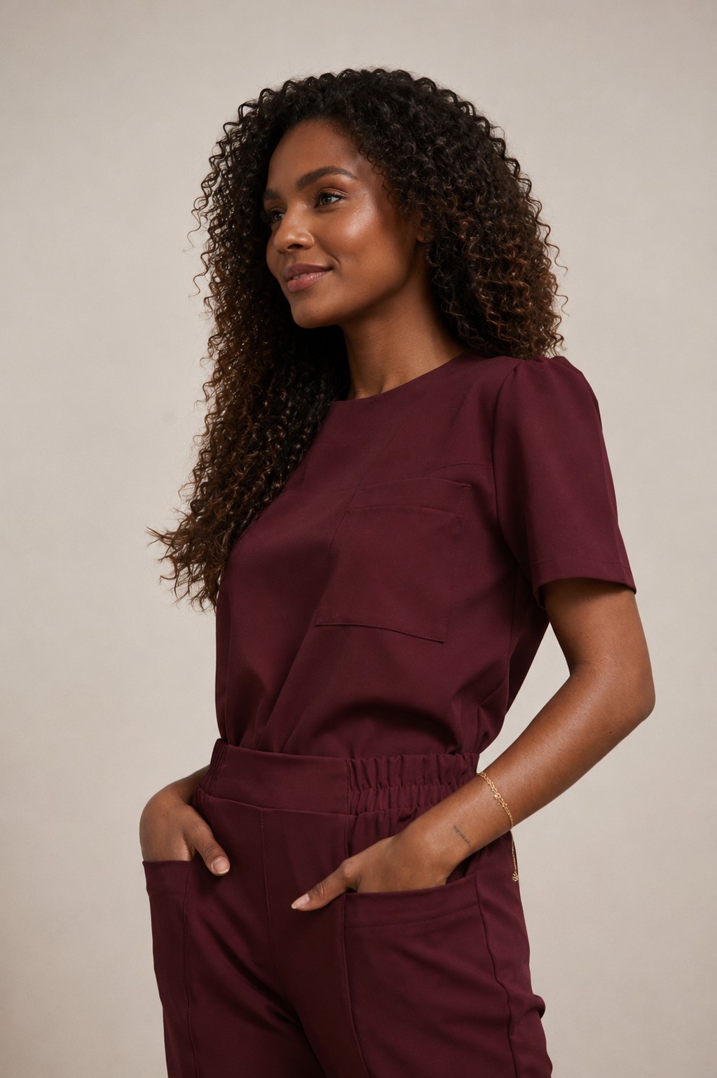 Calça feminina de cós elástico — imagem 3