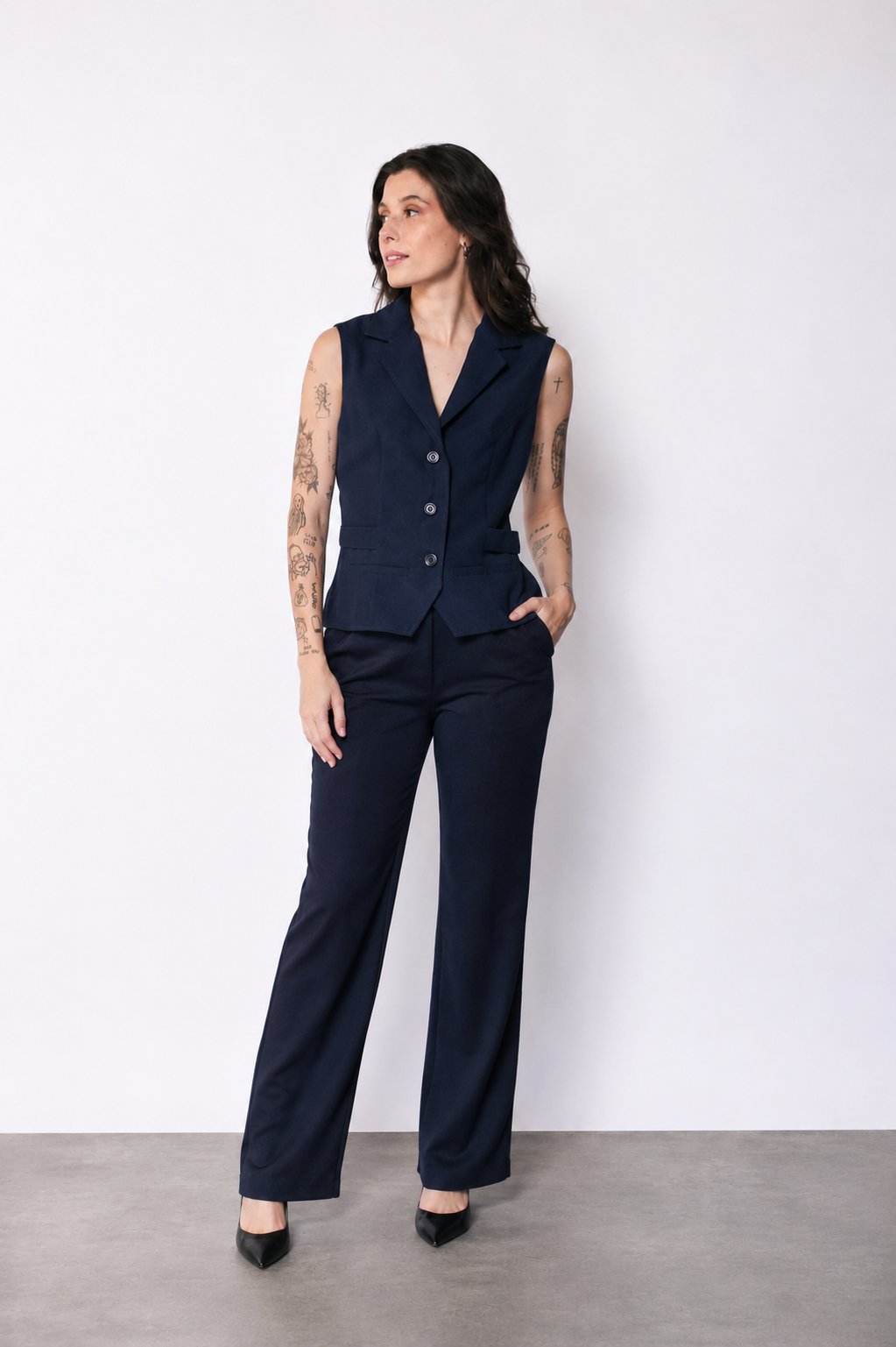 Colete Feminino com Lapela — imagem 2