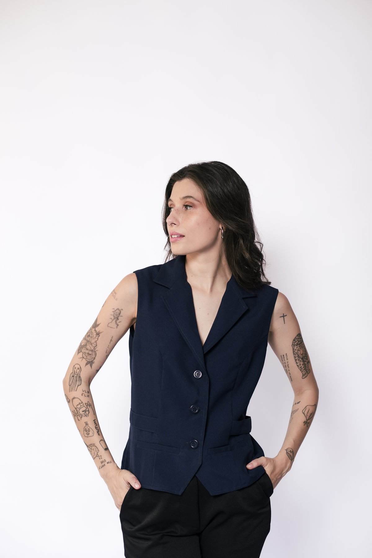 Colete Feminino com Lapela · REF 0141
